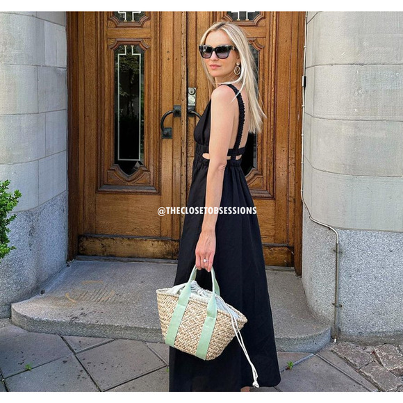 ZARA BLOGGER FAVE!!! V-Neck Long Dress NWT - Picture 9 of 16